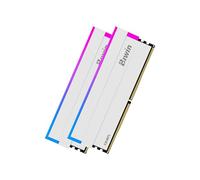 Biwin Black Opal DW100 DDR5 RGB RAM 32GB (16GBx2) Up to 6000MHz CL28 Computer Memory Intel XMP 3.0 AMD EXPO Compatible, White