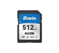Biwin SD210 SD Card 512GB, SDXC V30 4K UHD Class 10 Rugged UHS-I Memory Card for Camera, Up to 210 MB/s Read Speed, Professional-Grade Solution for Creators