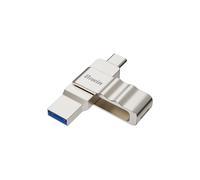 Biwin UD150 USB 3.0 Flash Drive 64GB, Memory Stick with Transfer Speeds Up to 150 MB/s, Dural-Port USB Type-C Type-A Pen Thumb Drive for Smartphones, Laptops, Desktops and Tablets