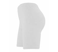 BIWTUP Womens Slip Cycling Shorts Comfortable Short Pants Ladies Ultra Soft Seamless Leggings and Yoga Sports Shorts White