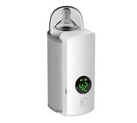 Biwwubik 1 Set 6-Level Setting, Temperature Display, Bottle Heater, Portable Baby Bottle Heater, Night Light, Lighting, C