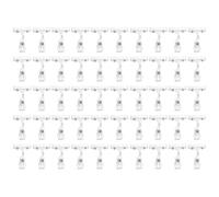 Biwwubik 50 Pcs Rotating Sign Clips, Double Sided Merchandise Sign Holders, Plastic Clear Label Display Shelves, Label Holders