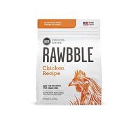 BIXBI Rawbble Freeze Dried Dog Food, Chicken Recipe, 12 oz - 98% Meat and Organs, No Fillers - Pantry-Friendly Raw Dog Food for Meal, Treat or Food Topper - USA Made in Small Batches