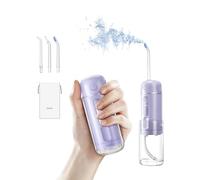 bixdo Water Flosser Travel Size - Portable Water Flosser Cordless for Teeth Gums Braces Cleaning, Oral Irrigator with 3 Modes, IPX7, Low Noise for Adult Kids, Mini Travel Essentials, A30 Pro Purple