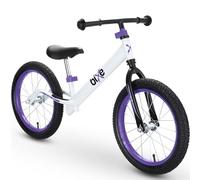 Bixe Aluminum Balance Bike for 5-9 Year Old Toddlers - 16 inch or 40.6 cm Wheels - No Pedal Kids' Training Bikes - Lightweight Bicycle for 5+ Boy or Girl - Purple