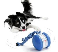 BIXMK Interactive Dog Toy - Automatic Electric Rolling Ball with Rope, Motion-Activated Play, Random Movement, Rechargeable, Ideal for Boredom Relief for All Dog Sizes