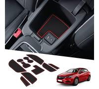 BIXUAN Compatible with Vauxhall Astra K 10 Pieces 2016-2020 Non-Slip Mats Centre Console Armrest Rubber Mats Drink Holder Mat Non-Slip Door Seam Mats Door Slot Mat