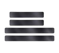 BIXUFA 4PCS Car Door Sill Protector for Ford Ranger T9 XL XLT 2023 2024 2025, Carbon Fiber Threshold Protective Sticker Scuff Kick Plates Film Car Sill Protectors Strips