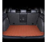 BIXUFA Car Boot Liner Protector for Fiat 500L Trekking/Cross 2014-2018, Car Trunk Mats Car Leather Boot Liner Mats Waterproof Anti-Slip Car Boot Protector,Orange