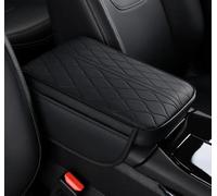 BIXUFA Car Center Console Cover for Geely Geometry C SUV 2020- Accessories, Leather Car Armrest Cushion pad with Sided Pockets Console Pad Protection,Black