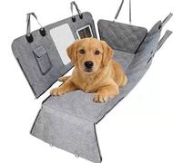 BIXUFA Dog Car Seat Cover for VW Golf 5 (1K Bj 2003-2008), with Side Protection and Mesh Visual Window,Durable Scratch Proof and Waterproof Pet Seat Cover,Grey