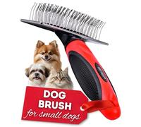 Bixy Pixy Mini Slicker Brush for Small Dogs & Cats - Coated Tips, Extra Long Pins, Removes Mats & Tangles - Ideal for Poodles, Goldendoodles, Long Haired Cats & More