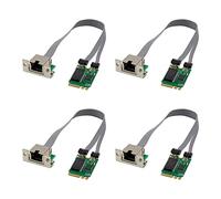 biyan 4X Mini PCIE Network Card M.2 A+E to RTL8111F Gigabit Ethernet Card Single Port RJ45 Ethernet Network Card