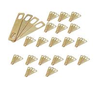 biyan 8PCS Guitar Neck Plate Guitar Gasket Replacement Guitar Neck Shim Heightening Gasket Accessories (Golden)
