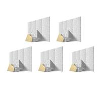 biyan Self-Adhesive Acoustic Panels 60 Pack,12 x 12 x 0.4 Inch Sound Proof Padding,Sound Absorbing Panel,Grey