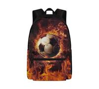 Biyejit Ball Backpack 17 Inches Large Capacity Kids School Bags with Front Pocket Lightweight Schoolbag for Hiking, Camping, Travel,Work