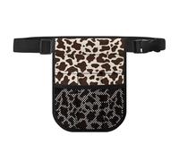 Biyejit Brown Cow Print Nurse Belt Organizer Fanny Pack with Adjustable Straps and Multi-Compartment Water Repellent Waist Bag for EMT, CNA, NP, PA, Pharmacists