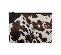 Biyejit Brown Cow Storage Bags Womens Mens Waterproof Luggage Organiser Pouch Reusable Hospital Bags for Travel,Cosmetics,Work