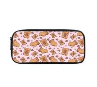 Biyejit Capibala Pencil Case Kids Pen Bag Pouch Childrens Cosmetic Makeup Coins Purse for Womens Ladies Toiletry Stationery Bag for Teen Boys Girls Back to School Gift