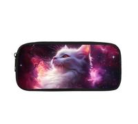 Biyejit Cat Pencil Case Kids Pen Bag Box Child Stationery Brush Organizer Toiletry Stationery Bag for Teen Boys Girls Back to School Gift