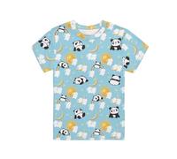 Biyejit Cute Cloud Panda Print Boys Girls 3D T-Shirt Cool Crewneck Short Sleeve Graphic T Shirt Summer Tee Shirts for Kids Teens 3-4 Years