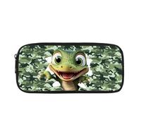 Biyejit Cute Dinosaur Pencil Case Kids Pen Bag Box Child Cosmetic Makeup Coins Purse for Womens Ladies Toiletry Stationery Bag for Teen Boys Girls Back to School Gift