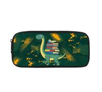 Biyejit Dinosaur Pencil Case Kids Pen Bag Containers Child Cosmetic Makeup Coins Purse Toiletry Stationery Bag for Teen Boys Girls Back to School Gift