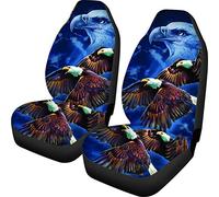 Biyejit Eagle Front Seat Cover for Car of 2 Pack Universe Star Car Seat Protector Interior Auto Bucket Seat Cover for Most Car,SUV,Truck