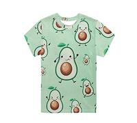 Biyejit Funny Avocado Print Kids Shirts 3D Unisex Graphic Printed T-Shirts for Youth Boys and Girls 9-10 Years