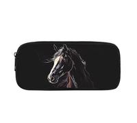 Biyejit Horse Pencil Case Kids Pen Bag Box Childrens Cosmetic Makeup Coins Purse for Womens Ladies Toiletry Stationery Bag for Teen Boys Girls Back to School Gift