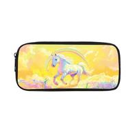 Biyejit Horse Pencil Case Kids Pen Bag Containers Child Cosmetic Makeup Coins Purse for Womens Ladies Toiletry Stationery Bag for Teen Boys Girls Back to School Gift