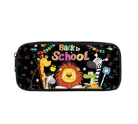 Biyejit Lion Pencil Case Kids Pen Bag Holder Child Cosmetic Makeup Coins Purse for Womens Ladies Toiletry Stationery Bag for Teen Boys Girls Back to School Gift