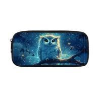Biyejit Owl Pencil Case Kids Pen Bag Pouch Childrens Stationery Brush Organizer Toiletry Stationery Bag for Teen Boys Girls Back to School Gift