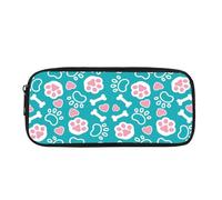 Biyejit Paw Pencil Case Kids Pen Bag Pouch Childrens Cosmetic Makeup Coins Purse for Womens Ladies Toiletry Stationery Bag for Teen Boys Girls Back to School Gift