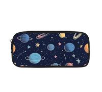 Biyejit Planets Pencil Case Kids Pen Bag Containers Child Cosmetic Makeup Coins Purse for Womens Ladies Toiletry Stationery Bag for Teen Boys Girls Back to School Gift