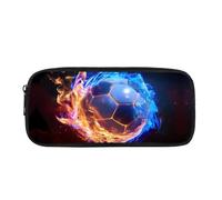 Biyejit Soccer Ball Pencil Case Kids Pen Bag Pouch Childrens Cosmetic Makeup Coins Purse for Womens Ladies Toiletry Stationery Bag for Teen Boys Girls Back to School Gift