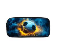 Biyejit Soccer Balls Pencil Case Kids Pen Bag Containers Child Stationery Brush Organizer Toiletry Stationery Bag for Teen Boys Girls Back to School Gift
