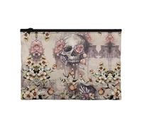 Biyejit Sugar Skull Storage Bags Womens Mens Waterproof Luggage Organiser Large Capacity Space Saver Bags for Travel,Cosmetics,Work
