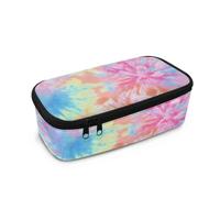 Biyejit Tie Dye Pencil Pen Case Kids High Capacity Pouch with Smooth Zipper Multifunctional Child Makeup Bag for Teen College Students School Adults Office Supplies
