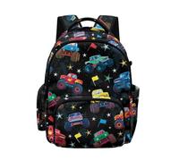 Biyejit Tractor Childrens Backpack with Multiple Pockets Large Capacity School Bag Lightweight Rucksack for Boys Elementary Students Daypack