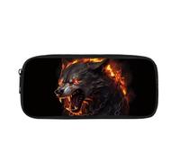 Biyejit Wolf Pattern Pencil Case Kids Pen Bag Box Child School Office Classroom Travel Supplies Toiletry Stationery Bag for Teen Boys Girls Back to School Gift