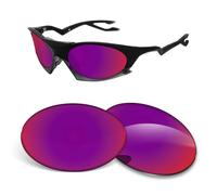 Biyxpiv 1.5MM Replacement Lenses Compatible With Oakley Plantaris OO9437 63mm Sunglasses, Anti-Scratch, Midnight Sun Mirrored, 63 millimeters
