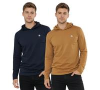 biyya® 2 Pack Men's Pullover Hoodie Long Sleeve Hooded for Gym & Everyday Wear S-3XL (MHTS-177-B, XXL)