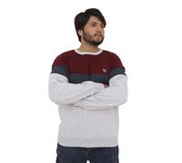 biyya® Men's Fleece Crew Neck Sweatshirt Pullovers Long Sleeve Jumper, Unisex Sweater S-3XL (MFSS-173-C, Small)