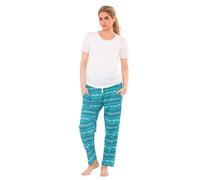 biyya® Women's Pyjamas Set Short Sleeve Cotton Printing Pjs Loungewear Soft Nightwear Sleepwear Set with Pockets Ladies Pjs Set S-XXL (WPPS-118-A, XXL)