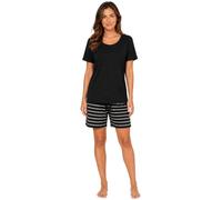 biyya® Women's Pyjamas Sets with Shorts Ladies Pyjamas Cotton Short Sleeve Soft 2 Pieces Pjs Set Summer Loungewear Sleepwear Nightwear for Women S-XXL (UK, Alpha, XXL, Regular, Regular, WSS-117-C)