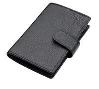 Bizaical Mens Leather Wallet, 1 Pcs Slim Card Wallet for Men with Coin Pocket, RFID Blocking Wallets for Men UK, Ultra-Thin Expandable Design