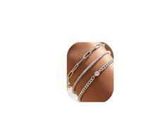 Bizaical Silver Bracelets for Women, Adjustable Stackable Bead Ladies, 3 Pcs Bright Silver Bracelet Set Geometric Round Stackable Tennis Bracelet Sterling Silver Jewellery Gifts for Ladies