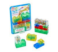 Bizak Jelly Blox Pack Creative 10 Pieces, Sensory Building Set with Soft and Colorful Blocks, Soft and Easy to Assemble for Limitless Tightening and Creating, 2 Years (64554840-1)