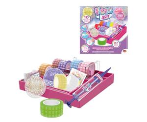 Bizak Nano Art Design Studio, Deluxe Pack, Multicolor Double-Sided Tape Kit for Crafting, Bubble Making with Glitters, (64524876)
